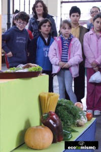Taller de alimentación saludable dirigido a niños, dentro del proyecto de Ecogastronomía Comarca de la Sidra