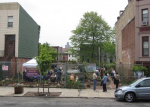 Huerto urbano en Brooklyn (Nueva York)