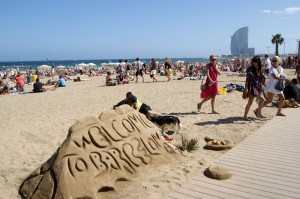 masificación de turistas en Barcelona