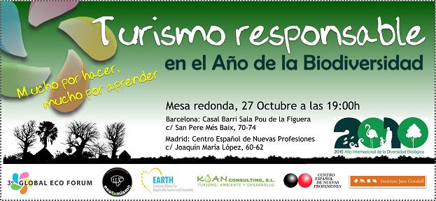 Turismo Responsable en el Año de la Biodiversidad, en directo por TWITTER