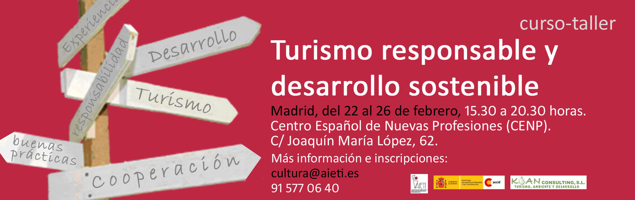 Curso de Turismo Responsable y Desarrollo Sostenible-Madrid